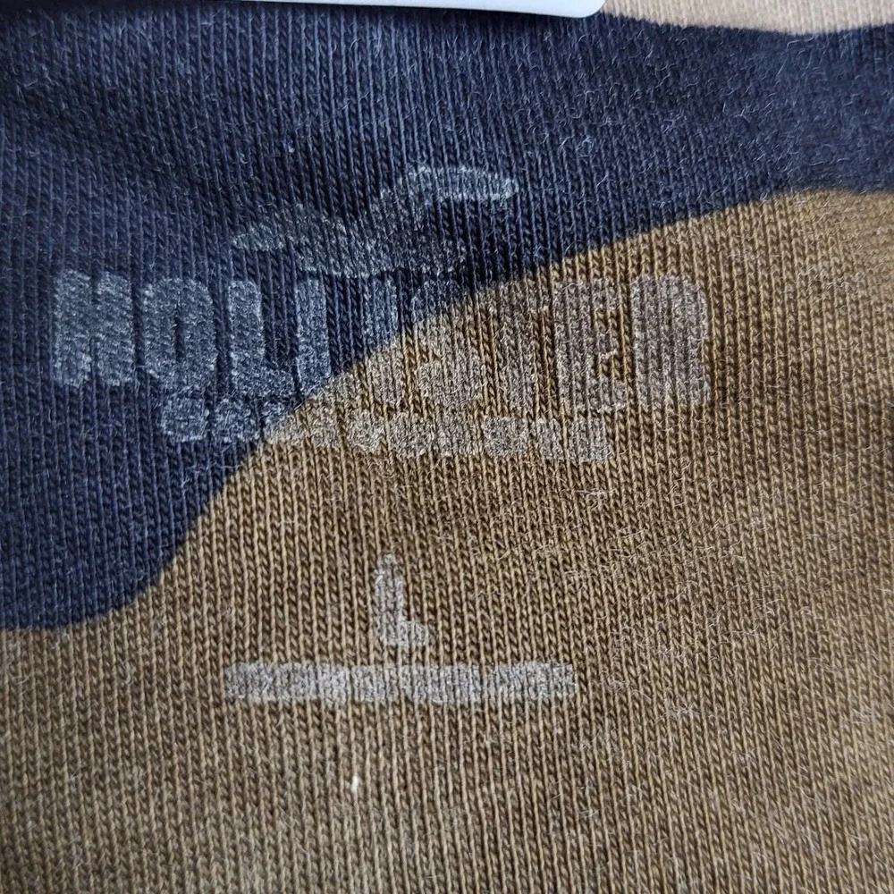Hollister Men Shirt L Camo Camouflage California Logo‎ Graphic Print